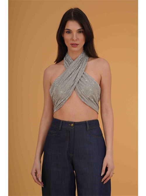Top in microstrass Twenty Fourhaitch | SANTORINIARGENTO